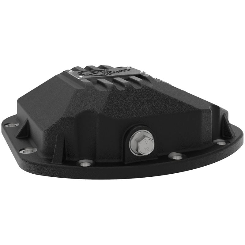 aFe 97-18 Jeep Wrangler TJ/JK Dana 30 Street Series Diff Cover w/ Machined Fins & Gear Oil - Black