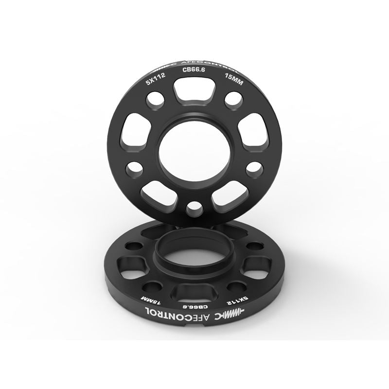 aFe CONTROL Billet Aluminum Wheel Spacers 5x112 CB66.6 15mm - Toyota GR Supra/BMW G-Series