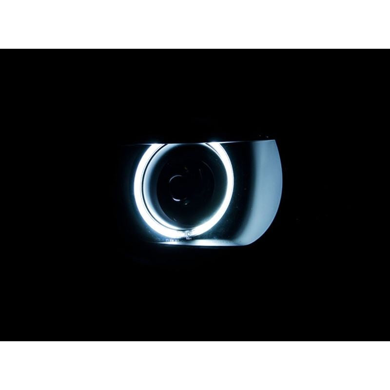 ANZO 2010-2013 Chevrolet Camaro Projector Headlights w/ Halo Black (CCFL)
