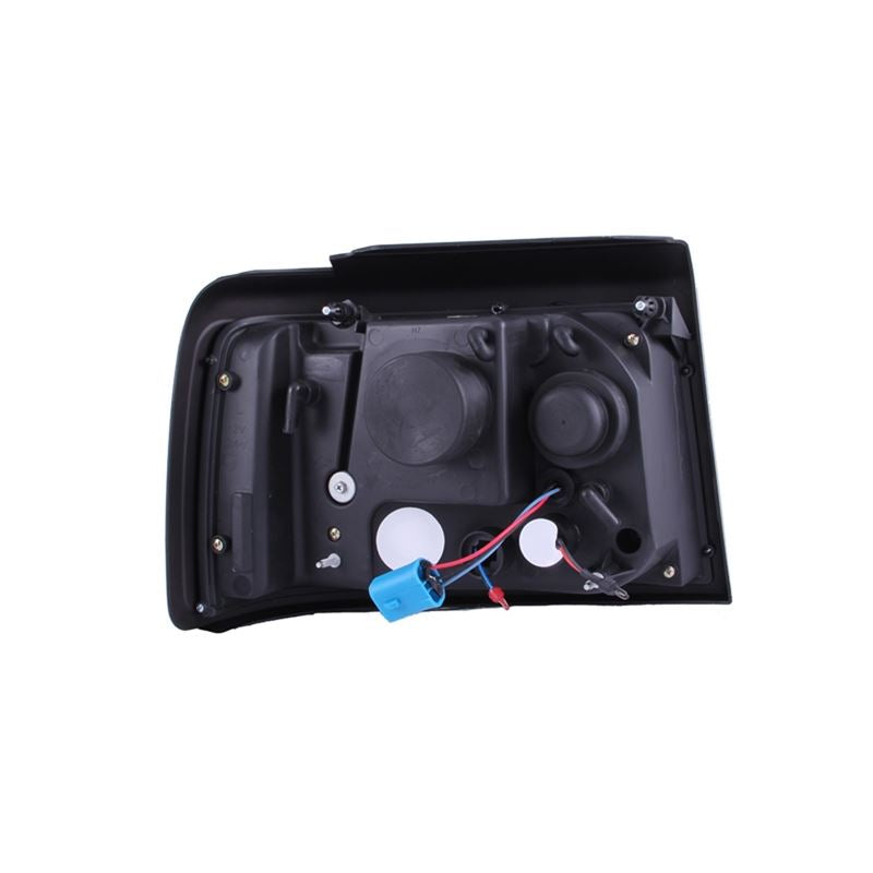 ANZO 1992-1996 Ford F-150 Projector Headlights w/ Halo Black w/ Side Markers and Parking Lights