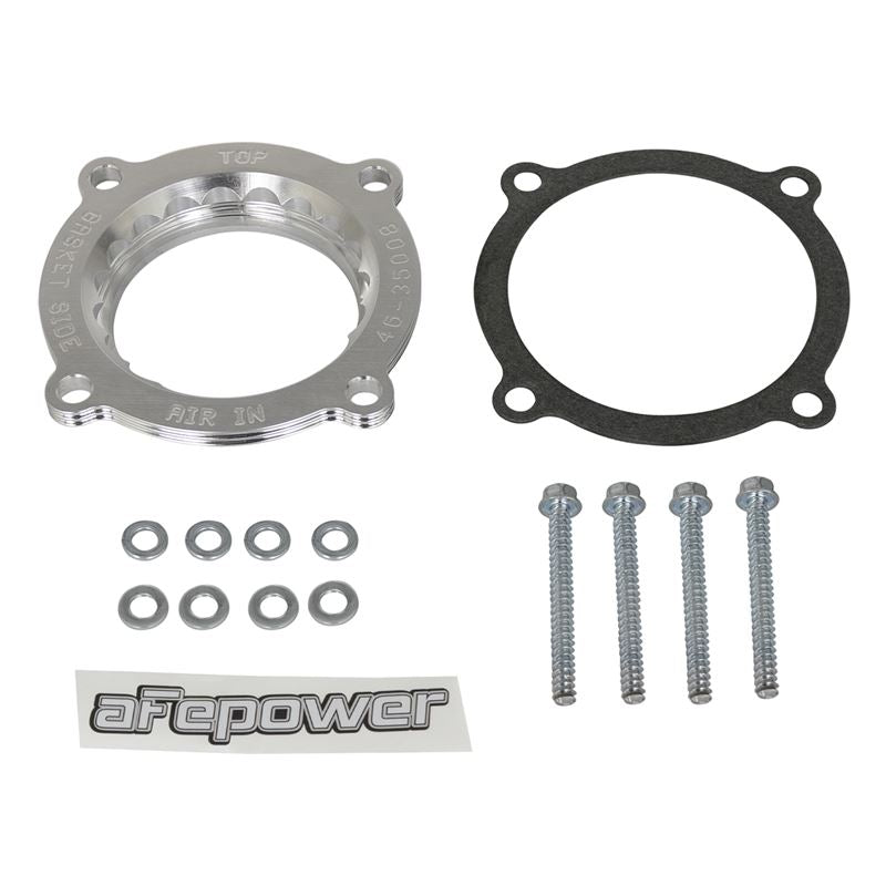 aFe Silver Bullet Throttle Body Spacer 2018+ Jeep Wrangler (JL) V6 3.6L
