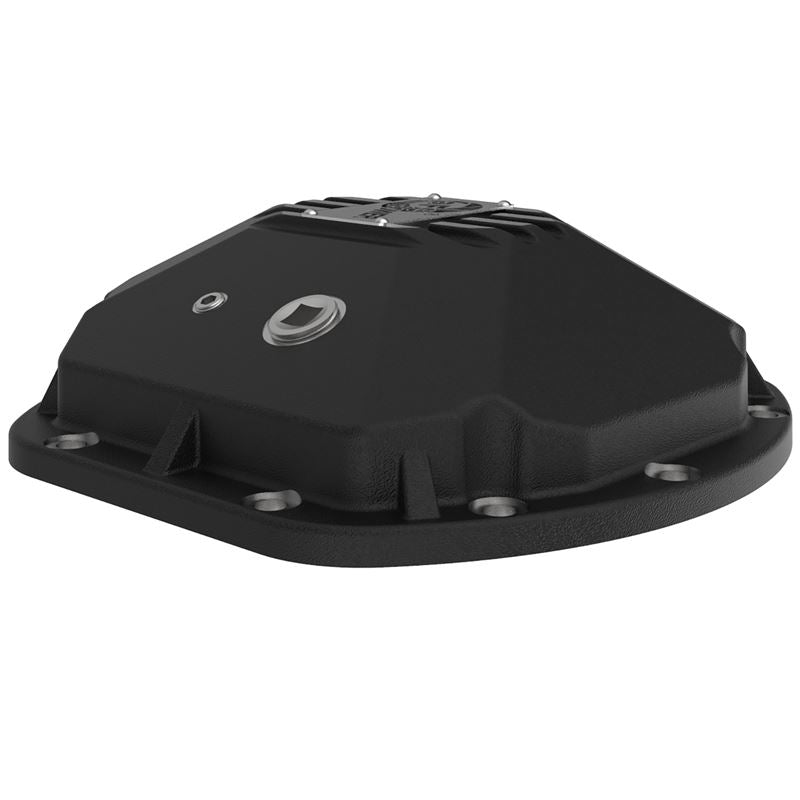 aFe 97-18 Jeep Wrangler TJ/JK Dana 30 Street Series Diff Cover w/ Machined Fins & Gear Oil - Black