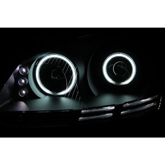 ANZO 2006-2009 Volkswagen Rabbit Projector Headlights w/ Halo Black (CCFL)