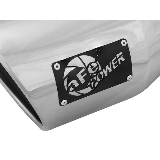 aFe Diesel Exhaust Tip Bolt On Black 5in Inlet x 7in Outlet x 12in - Right
