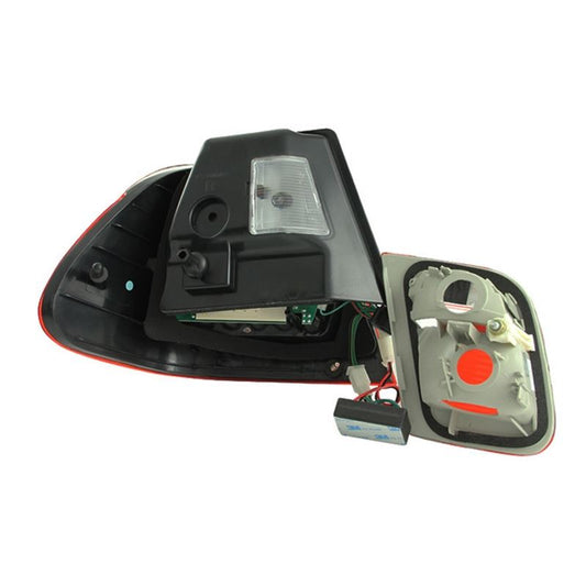 ANZO 2002-2005 BMW 3 Series E46 LED Taillights Red/Clear