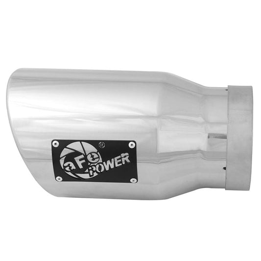 aFe Diesel Exhaust Tip Bolt On Black 5in Inlet x 7in Outlet x 12in - Right