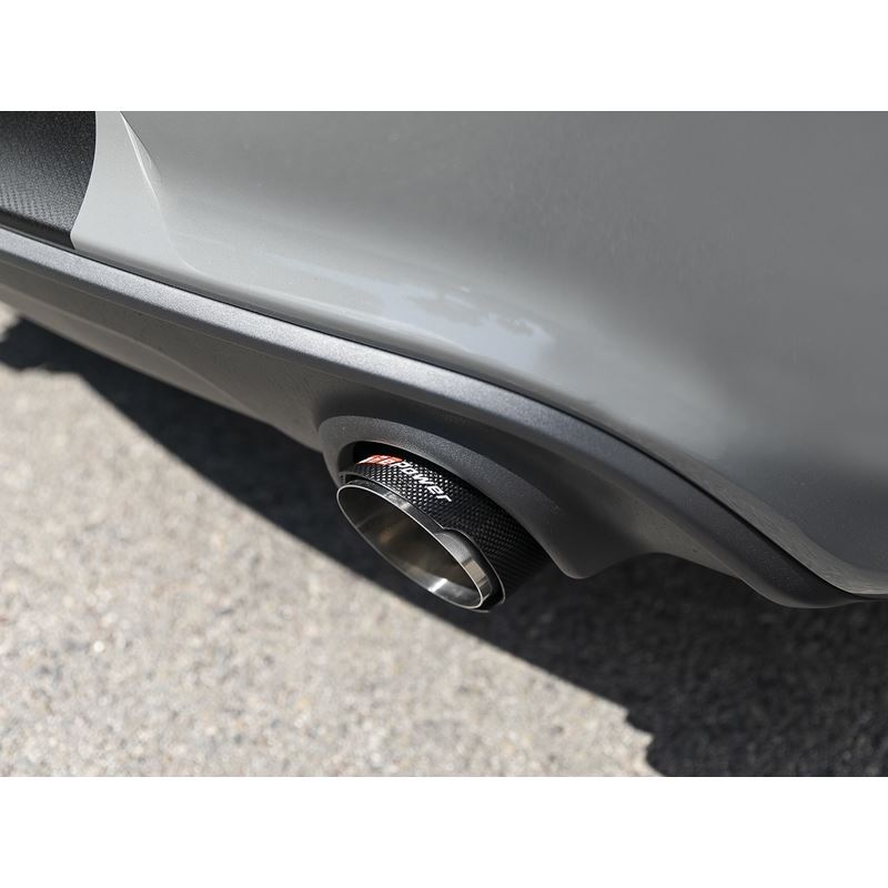 aFe MACH Force-XP 4-1/2in Carbon Fiber OE Replacement Exhaust Tips - 15-19 Dodge Charger/Hellcat
