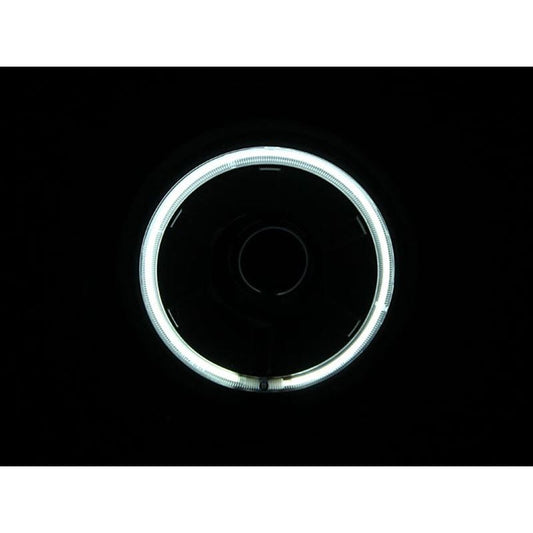 ANZO 2007-2013 Toyota Fj Cruiser Projector Headlights w/ Halo Black