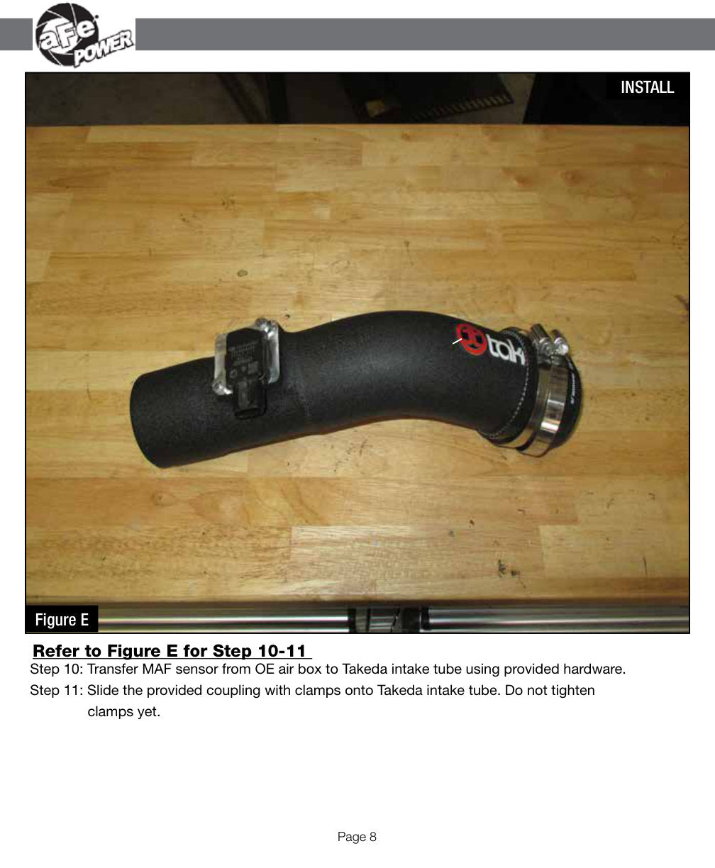 aFe Takeda Stage 2 Pro Dry S Cold Air Intake System 15-17 Subaru STI H4-2.5L (t)