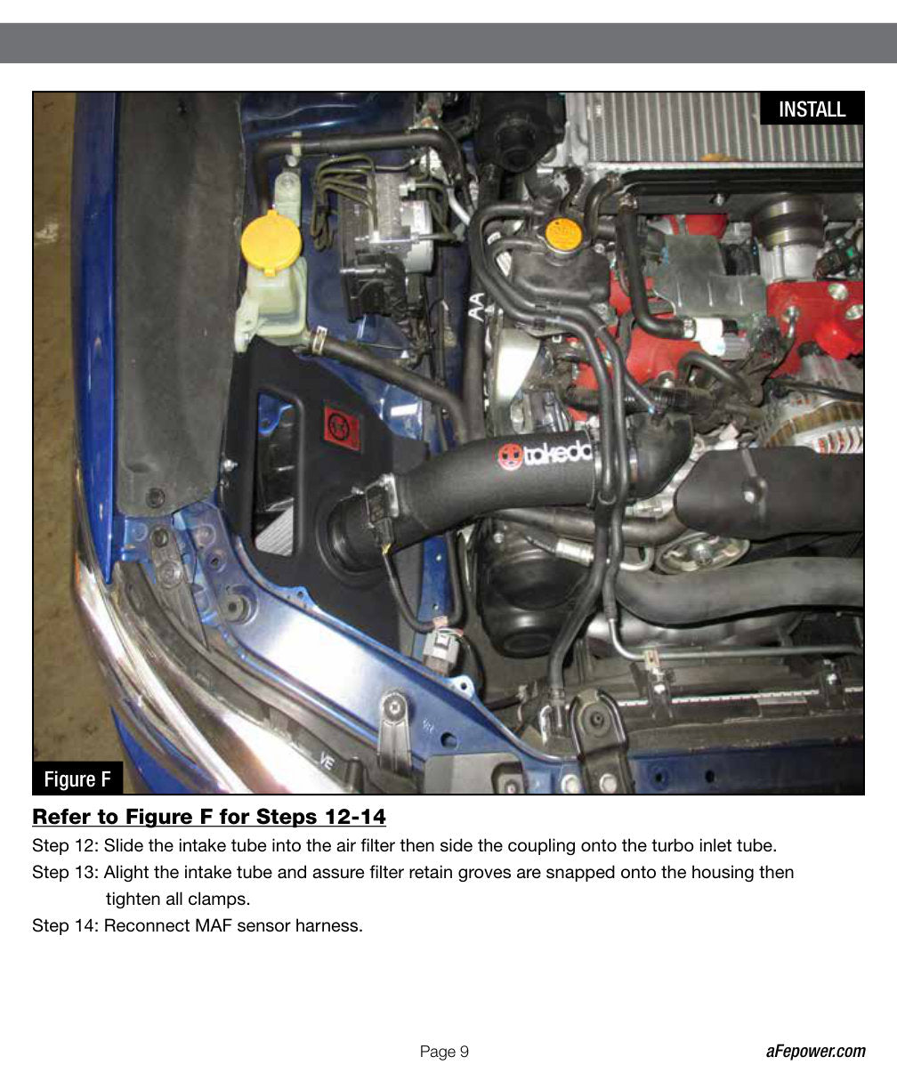 aFe Takeda Stage 2 Pro Dry S Cold Air Intake System 15-17 Subaru STI H4-2.5L (t)