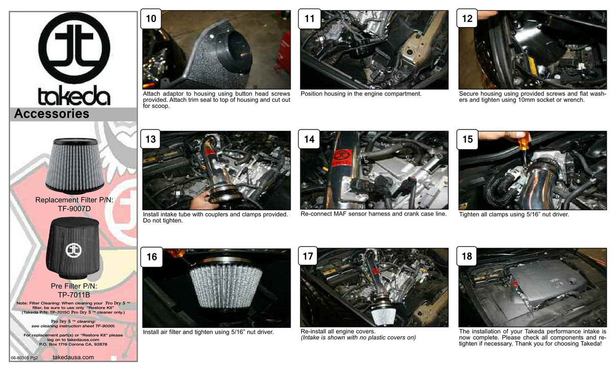 aFe Takeda Intakes Stage-2 Pro Dry S Lexus IS250/350 06-14 V6-2.5L/3.5L (Polished)