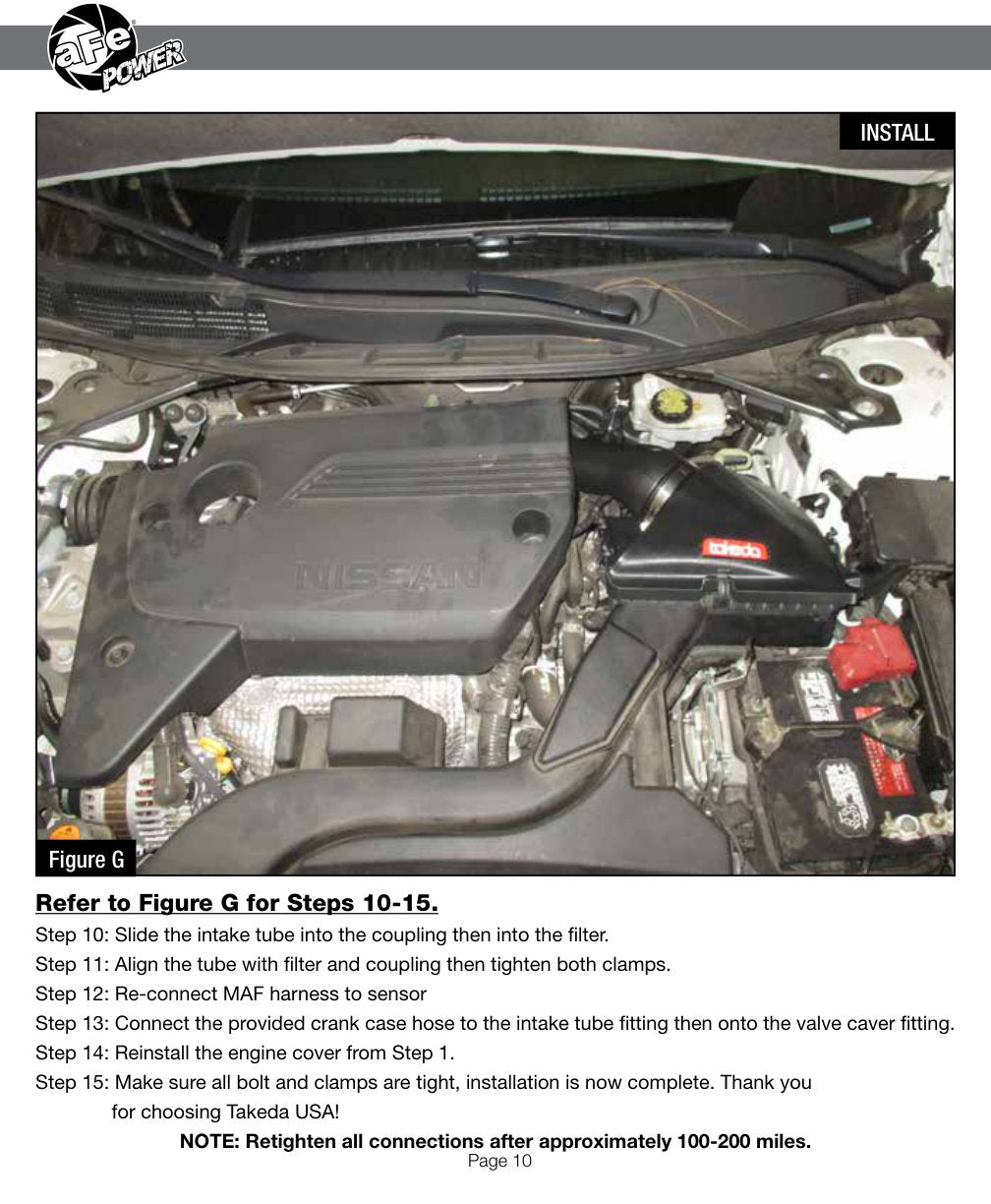 aFe Takeda Stage-2 Pro 5R Cold Air Intake System 13-18 Nissan Altima I4 2.5L