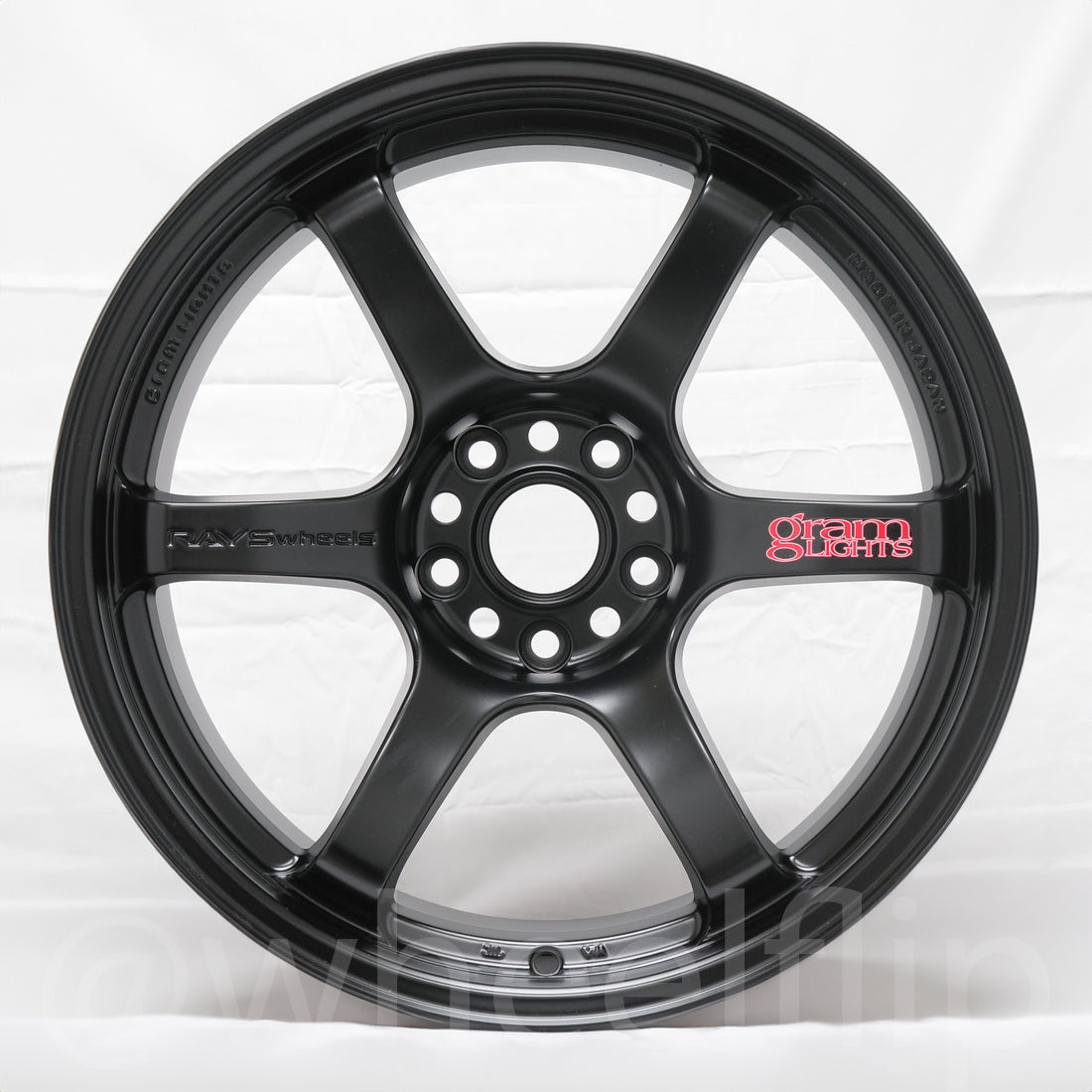 Gram Lights 57DR 18x10.5 +12 5x114.3 Semi Gloss Black Wheel