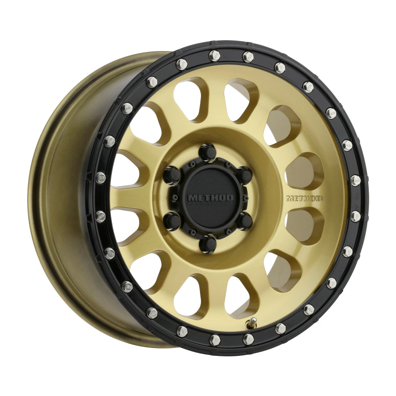 (set of 4) Method Wheels MR315 Gold - Black Lip | 17x8.5" +0mm | 6x135mm Wheel