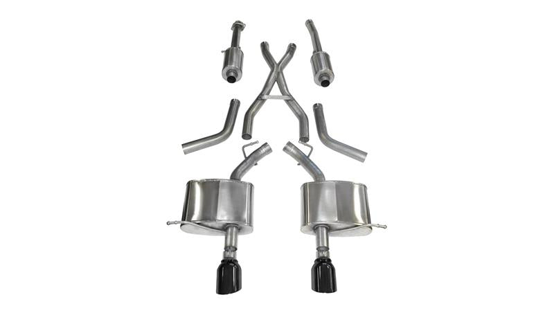 Corsa 2011-2024 Dodge Durango 5.7L V8 Black Sport Dual Rear Cat-Back Exhaust