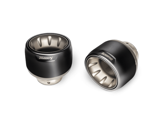 Akrapovic 2020+ Porsche Cayman GT4 (718) Tail Pipe Set (Black Coated Titanium)