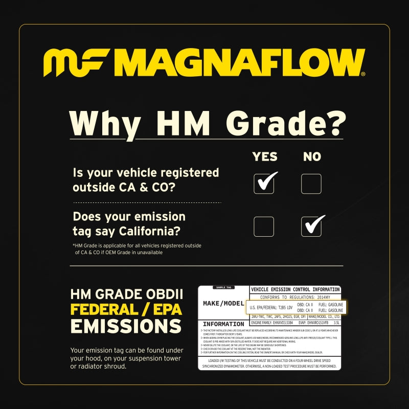 MagnaFlow Direct Fit Catalytic Converter 05-07 4-Run/FJ Passenger Side Rear