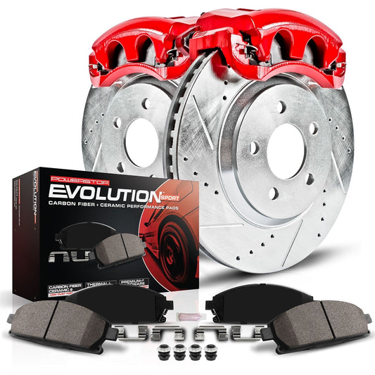 Power Stop 03-09 Toyota 4Runner Front Z23 Evolution Sport Brake Kit w/Calipers