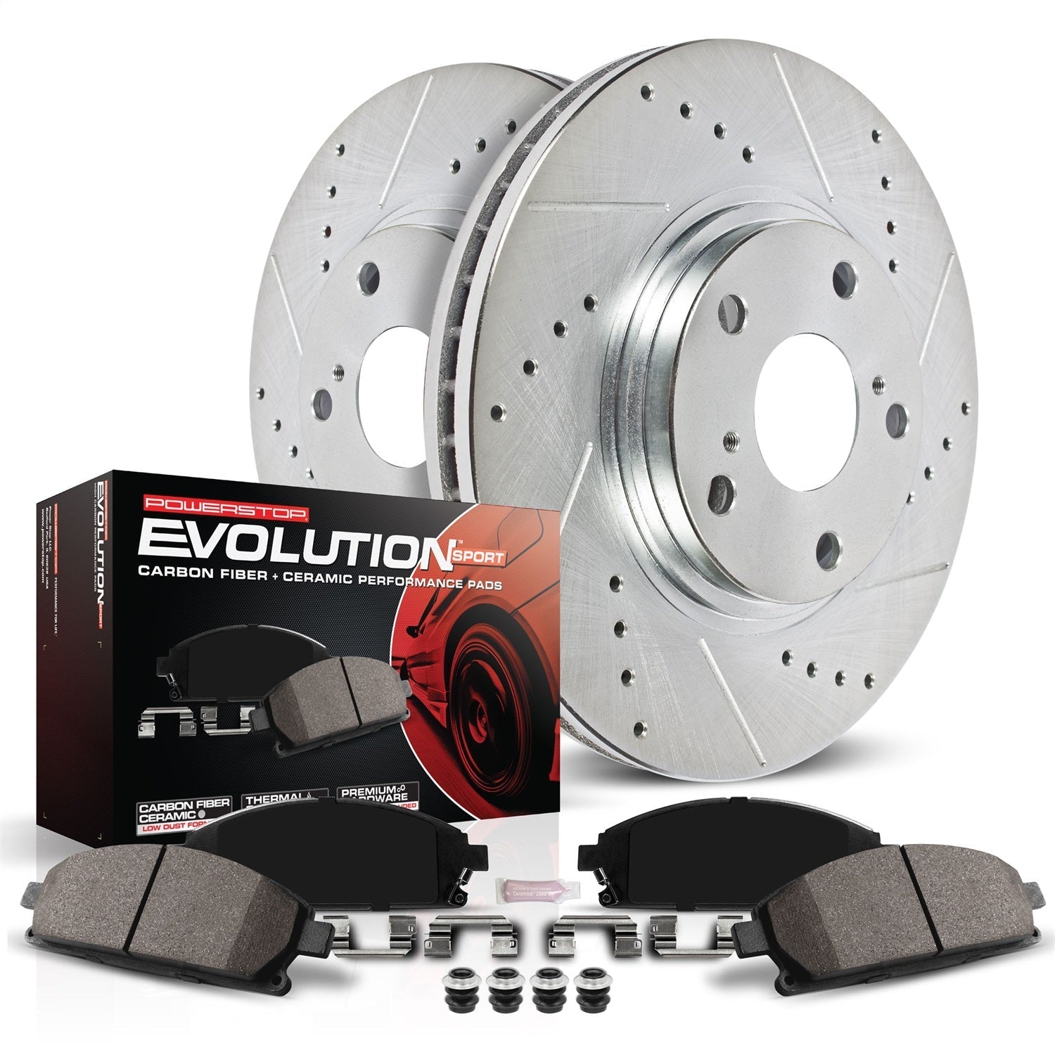 Power Stop 2018 Mercedes-Benz C43 AMG Front Z23 Evolution Sport Brake Kit