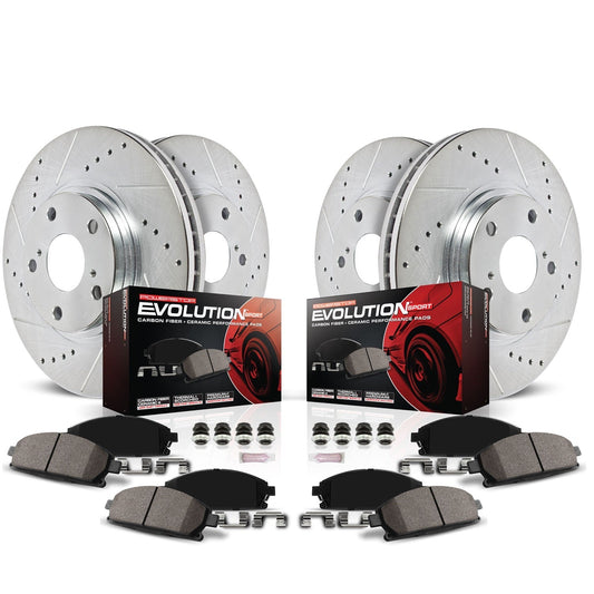 Power Stop 18-19 Hyundai Elantra GT Front & Rear Z23 Evolution Sport Brake Kit