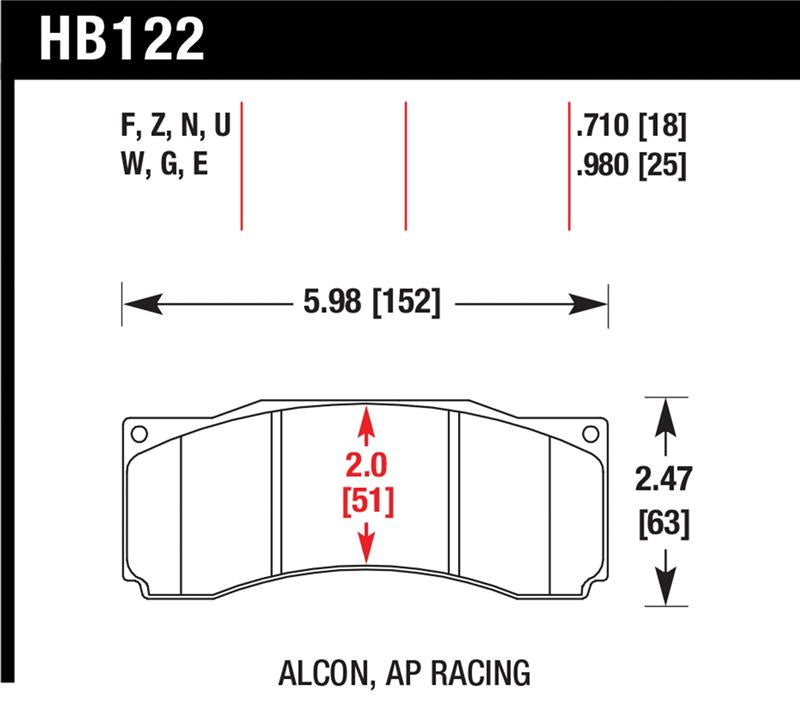 Hawk StopTech ST-60 Caliper HPS Street Brake Pads