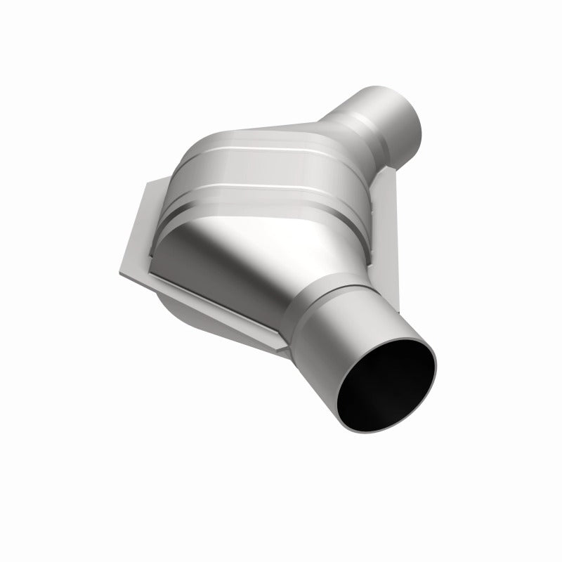 MagnaFlow Universal Catalytic Converter 2.25 inch Angled O/O PC2 Front