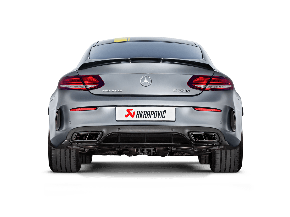 Akrapovic 16-17 AMG C63 Coupe Evolution Line Cat Back (Titanium) w/ Carbon Tips (Req. Link Pipe)