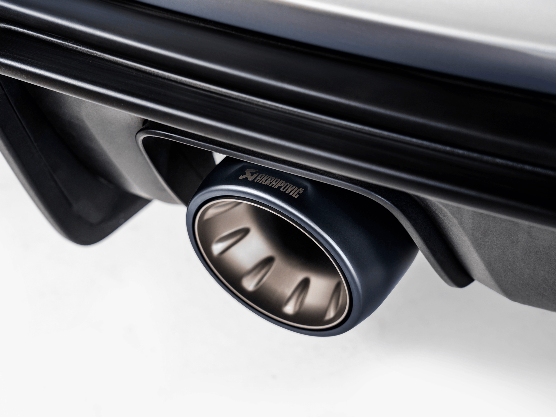 Akrapovic 2020+ Porsche Cayman GT4 (718) Tail Pipe Set (Black Coated Titanium)