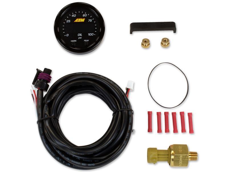 AEM X-Series Pressure 0-100psi Gauge Kit