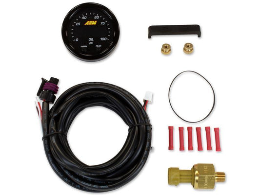 AEM X-Series Pressure 0-100psi Gauge Kit