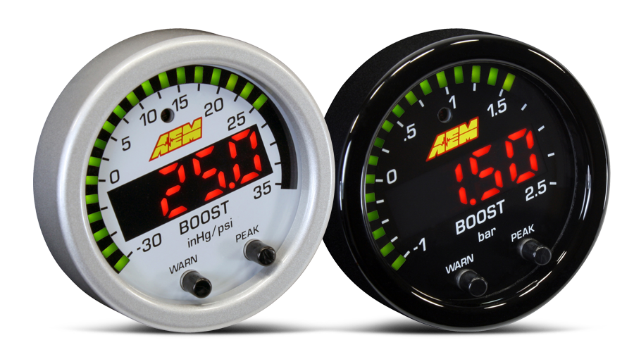 AEM X-Series Boost Pressure -30inHg 35psi Gauge
