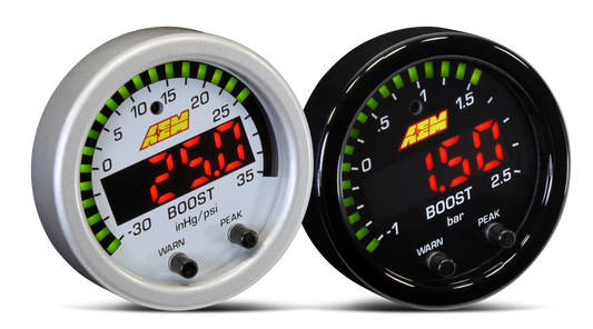 AEM X-Series Boost Pressure -30inHg 35psi Gauge