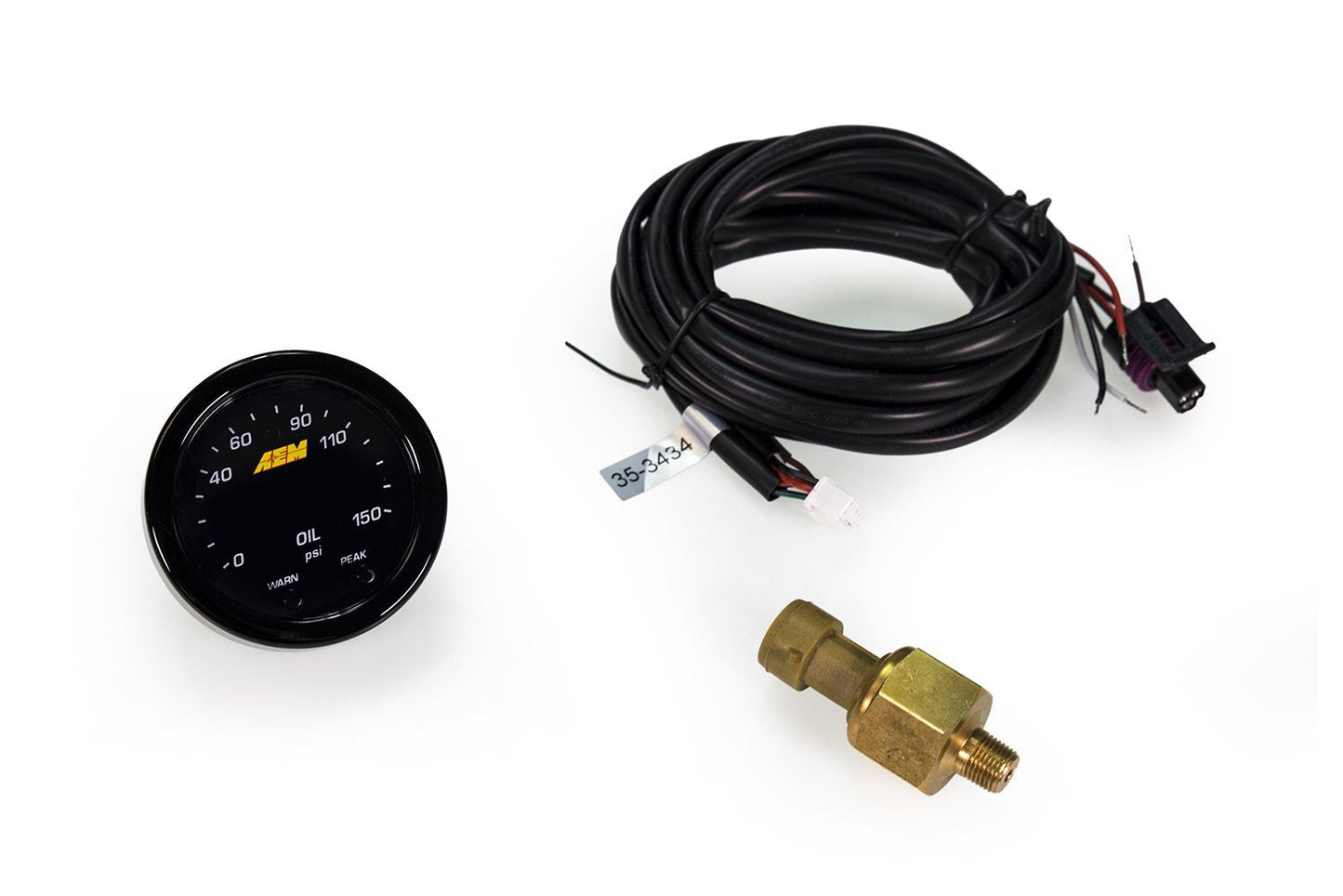 AEM X-Series 0-150 Oil Pressure Gauge Kit