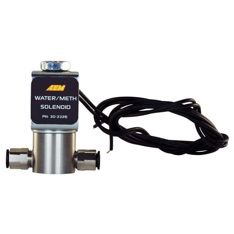 AEM Water/Methanol Injection System - High-Flow Low-Current WMI Solenoid - 200PSI 1/8in-27NPT In/Out