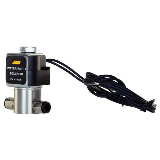 AEM Water/Methanol Injection System - High-Flow Low-Current WMI Solenoid - 200PSI 1/8in-27NPT In/Out