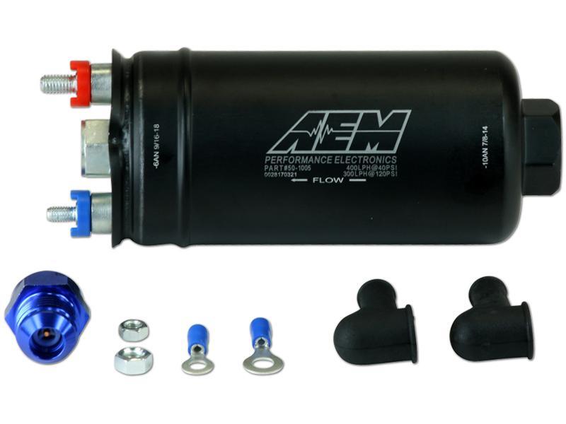AEM 400LPH High Pressure Fuel Pump -6AN Female Out, -10AN Female In