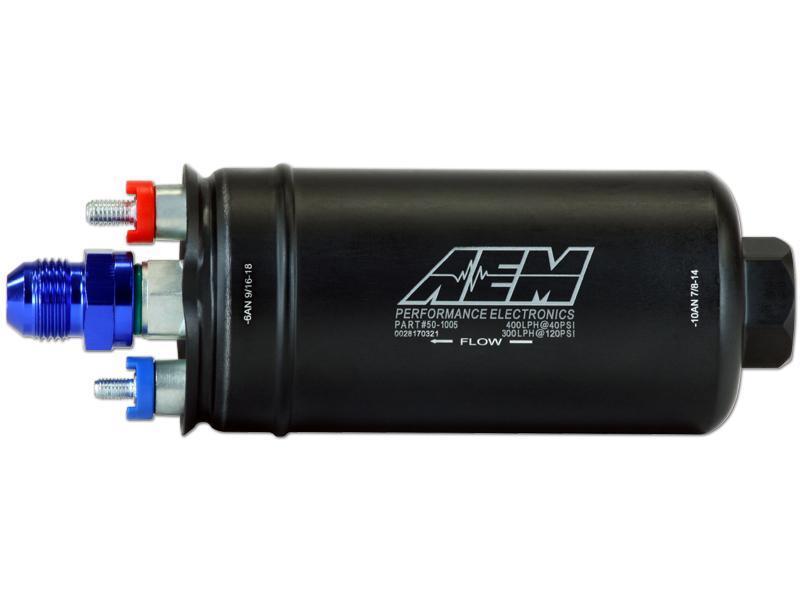 AEM 400LPH High Pressure Fuel Pump -6AN Female Out, -10AN Female In