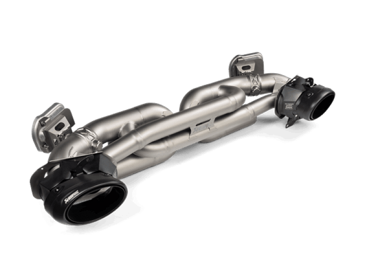 Akrapovic Porsche 911 Turbo/Turbo S (992.1) Slip-On Race Line (Titanium) w/Titanium Tips