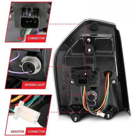 ANZO 11-14 Chrysler 300 LED Taillights Black w/ Sequential