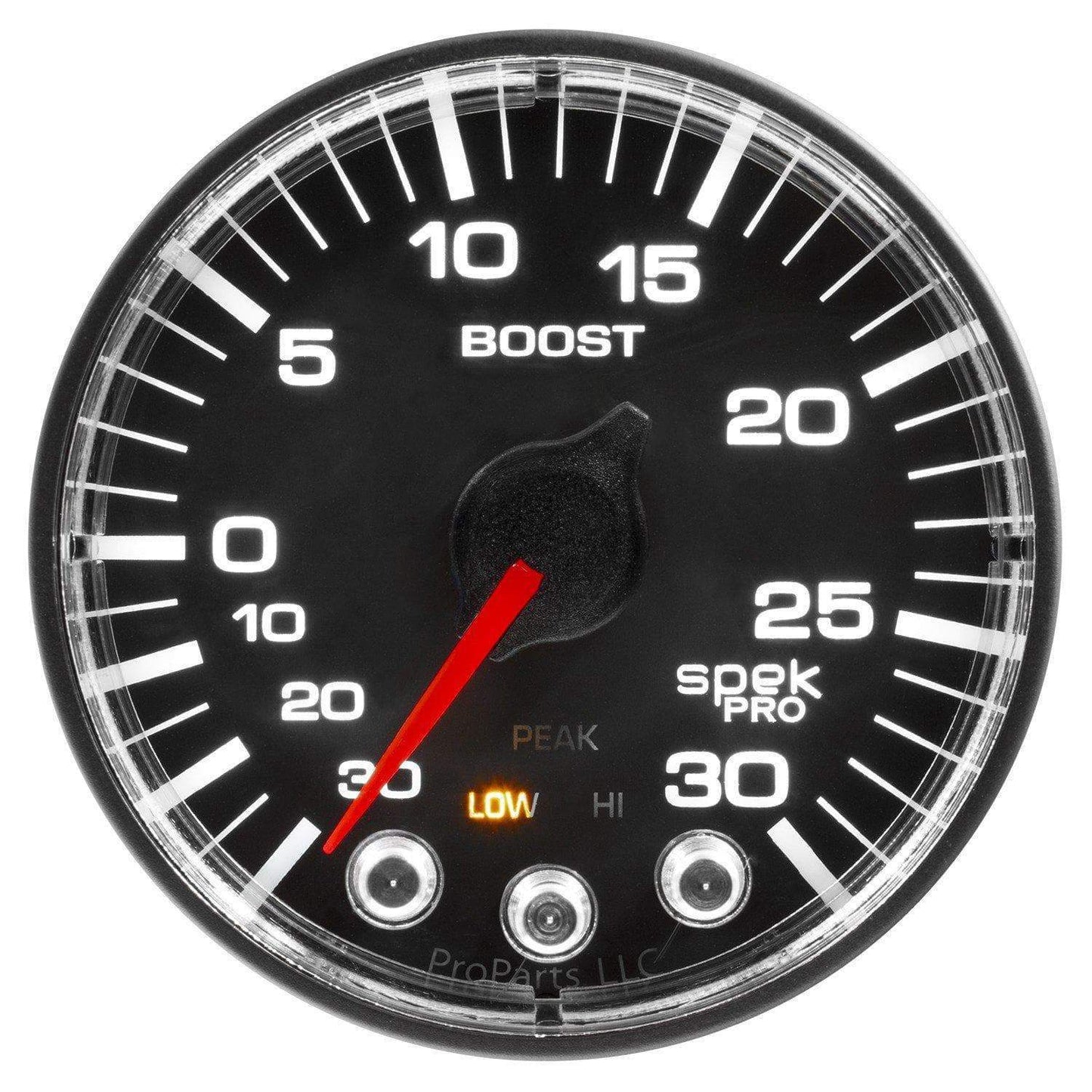 Autometer Spek-Pro 2 & 1/16" Vac/Boost Gauge 30INHG-30PSI