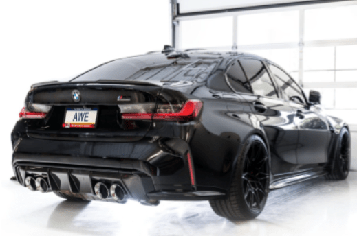 AWE SwitchPath Catback Exhaust w/ Chrome Silver Tips 2021-2025 BMW M3 / M4