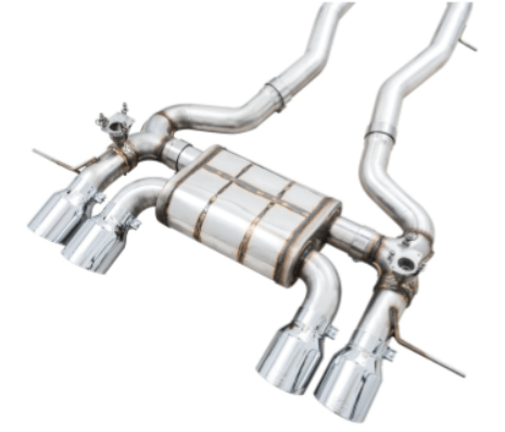 AWE SwitchPath Catback Exhaust w/ Chrome Silver Tips 2021-2025 BMW M3 / M4