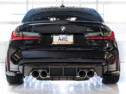 AWE SwitchPath Catback Exhaust w/ Chrome Silver Tips 2021-2025 BMW M3 / M4