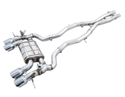 AWE SwitchPath Catback Exhaust w/ Chrome Silver Tips 2021-2025 BMW M3 / M4