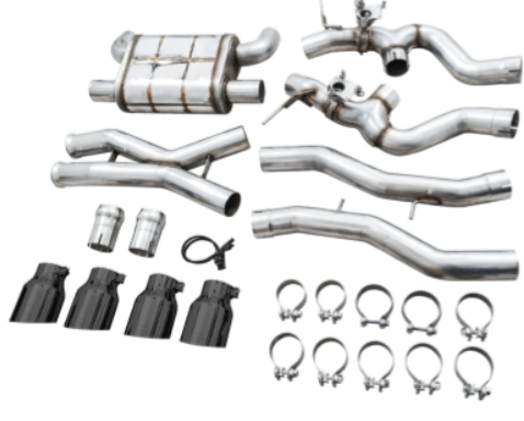 AWE SwitchPath Catback Exhaust w/ Diamond Black Tips 2021-2025 BMW M3 / M4