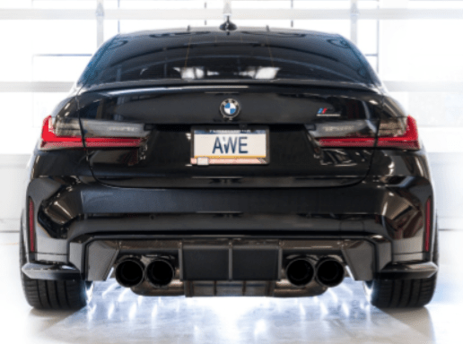 AWE SwitchPath Catback Exhaust w/ Diamond Black Tips 2021-2025 BMW M3 / M4