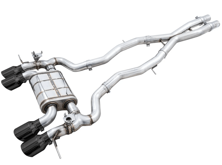 AWE SwitchPath Catback Exhaust w/ Diamond Black Tips 2021-2025 BMW M3 / M4