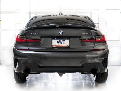 AWE Track Edition Axleback Exhaust w/ Diamond Black Tips 2019-2024 BMW 330i / 2021-2024 BMW 440i