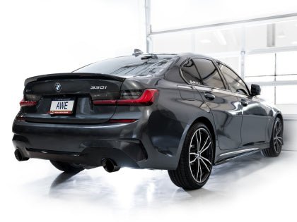 AWE Track Edition Axleback Exhaust w/ Diamond Black Tips 2019-2024 BMW 330i / 2021-2024 BMW 440i