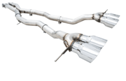 AWE Track Edition Catback Exhaust w/ Chrome Silver Tips 2021-2025 BMW M3 / M4